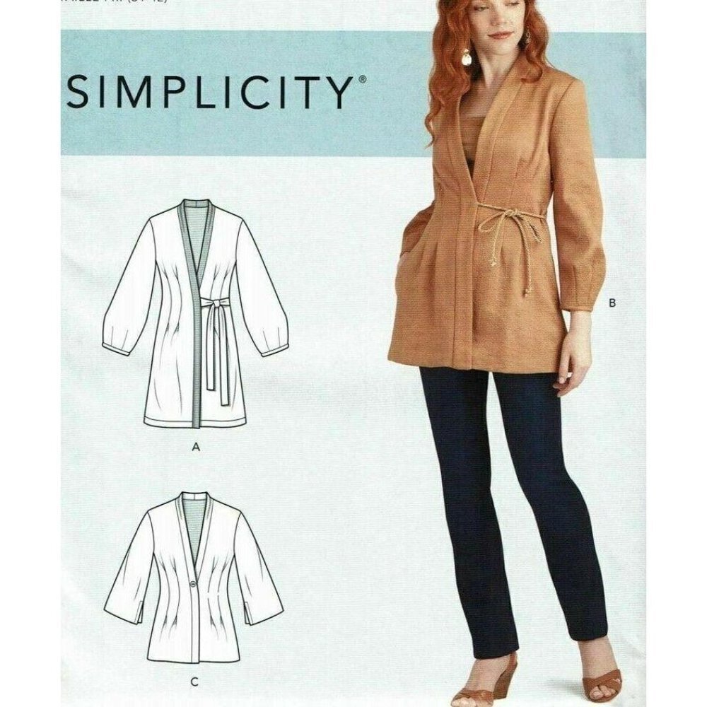 Simplicity 10426 9059 Sewing Pattern Misses Jacket Size 16-24